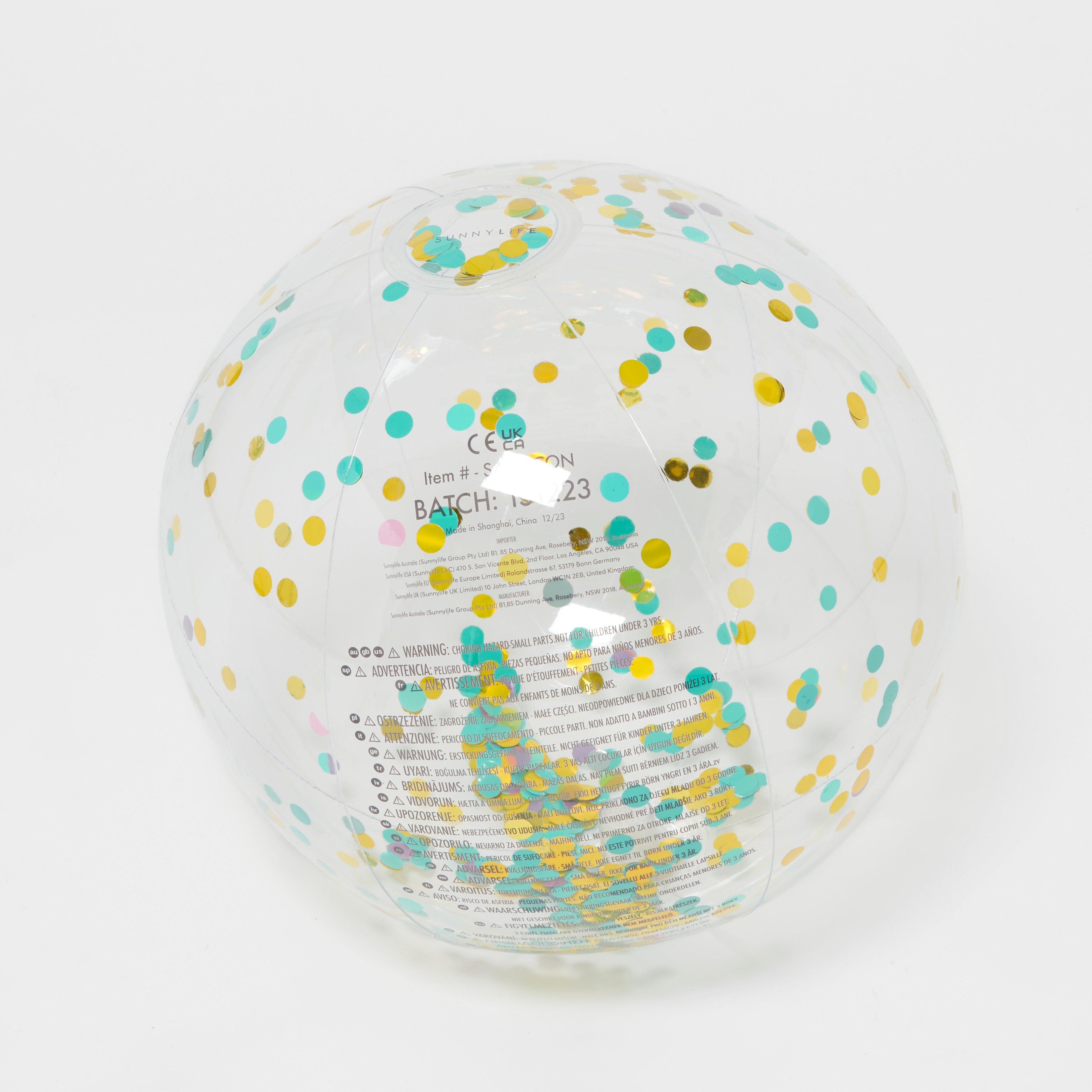 SUNNYLiFE  Inflatable Beach Ball Confetti Multi