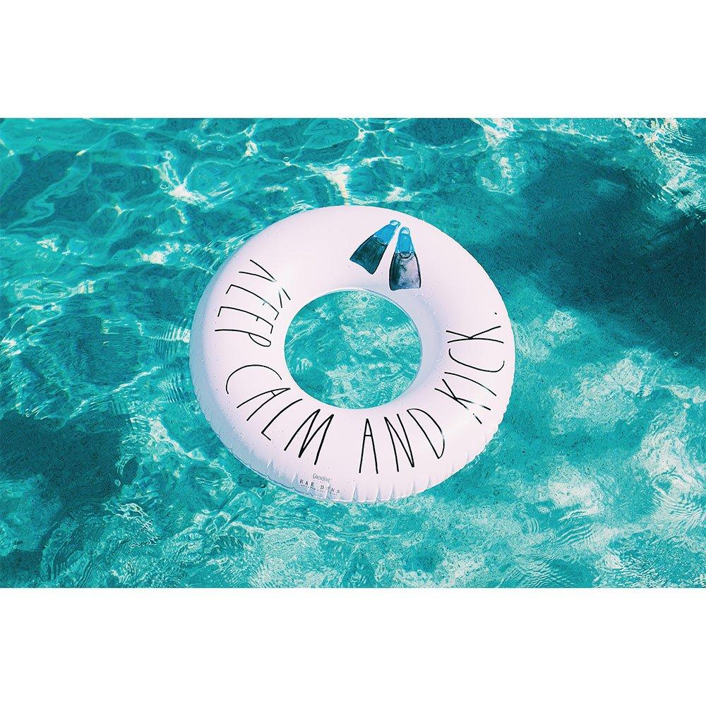 Rae Dunn  Junior 32 Swim Ring Pool Float  Keep Calm And Kick