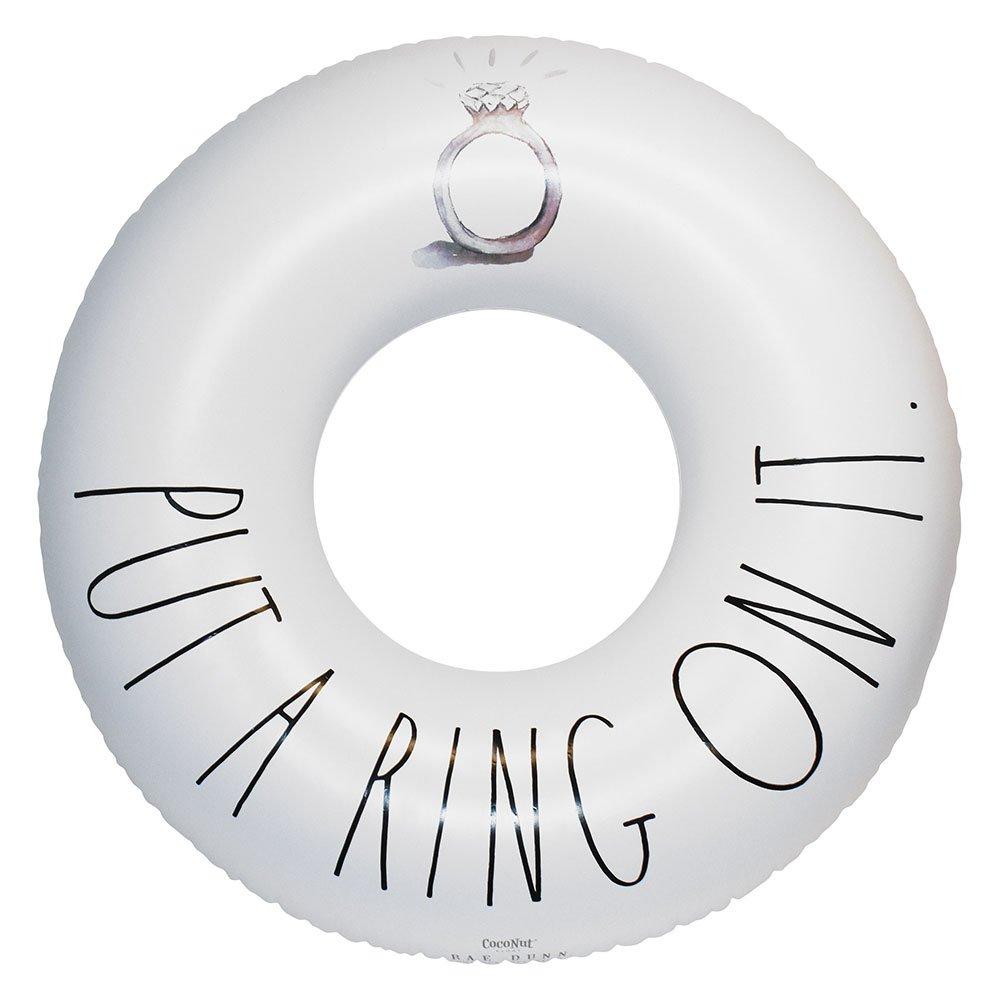 Rae Dunn  Adult 48 Swim Ring Pool Float  Put A Ring On It