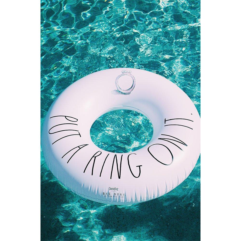 Rae Dunn  Adult 48 Swim Ring Pool Float  Put A Ring On It