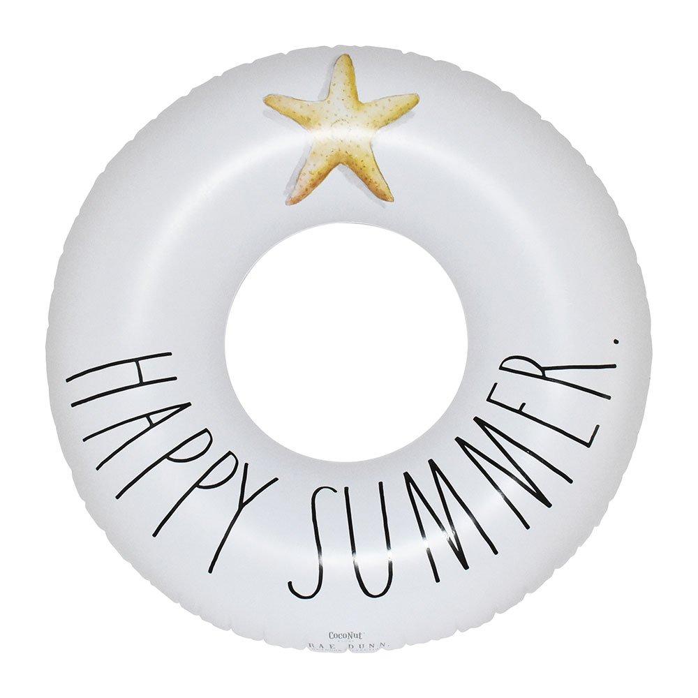 Rae Dunn  Adult 48 Swim Ring Pool Float  Happy Summer