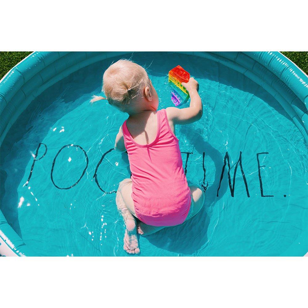 Rae Dunn  Indigo Polka Dot Inflatable Mini Pool  Pool Time