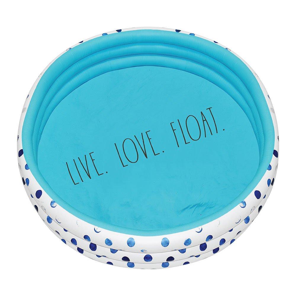 Indigo Polka Dot Inflatable Mini Pool - Live Love Float