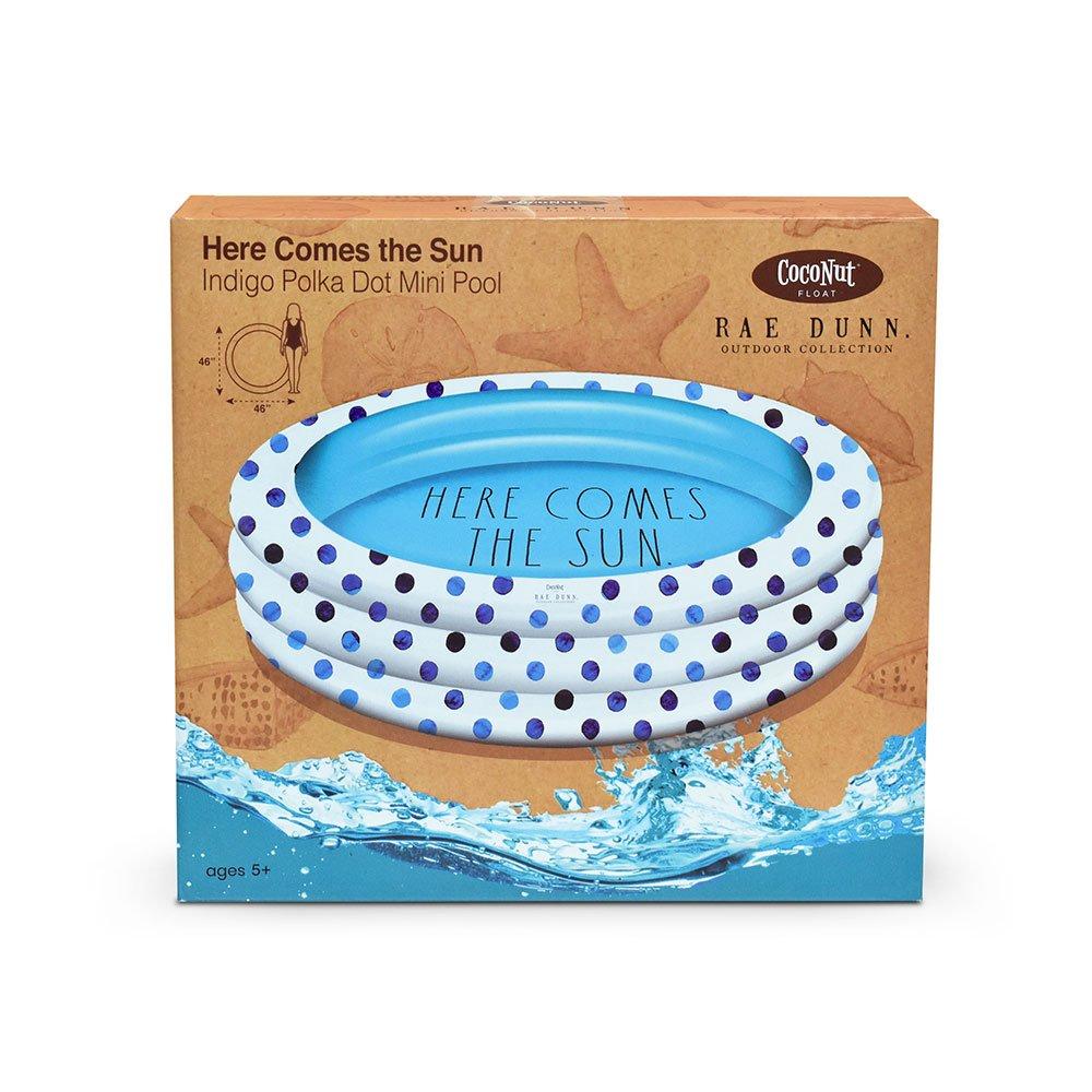 Rae Dunn  Indigo Polka Dot Inflatable Mini Pool  Here Comes The Sun