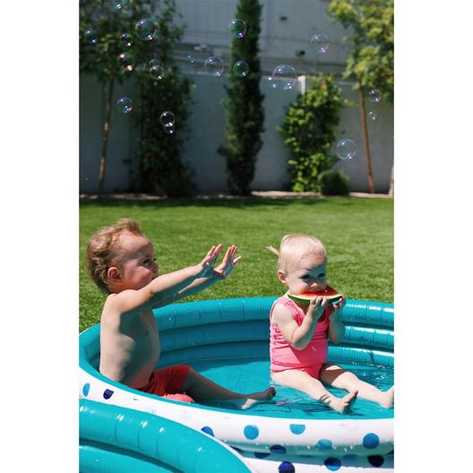 Rae Dunn  Indigo Polka Dot Inflatable Mini Pool  Hello Summer