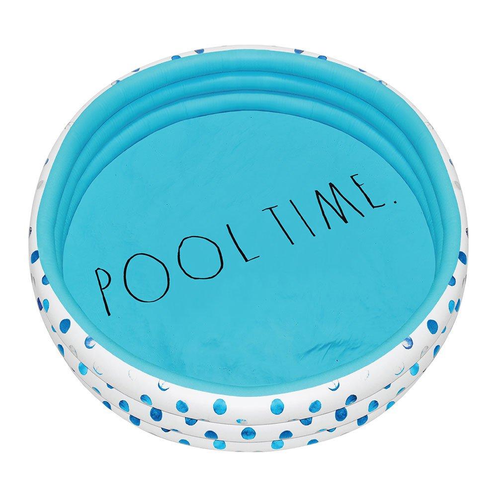 Aqua Polka Dot Inflatable Mini Pool - Pool Time