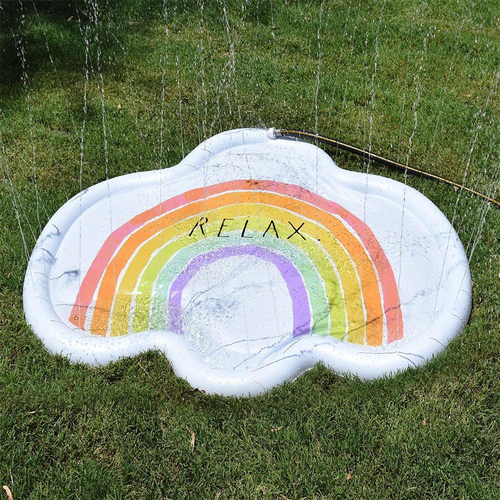 Rae Dunn  Rainbow Cloud Splash Pad  Relax