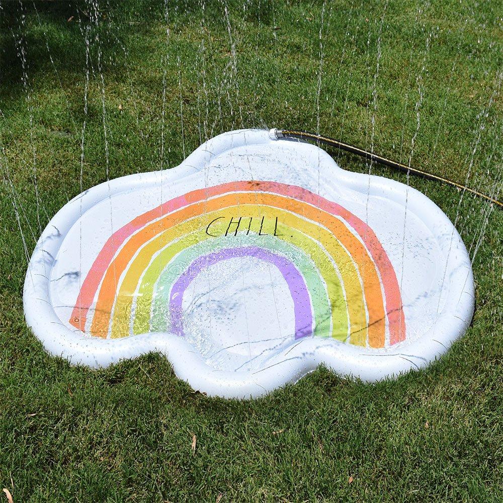 Rae Dunn  Rainbow Cloud Splash Pad  Chill