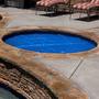 Hex-Tech 12' Round Solar Swimming Pool Cover, 8 Mil, 3 Year, Blue
