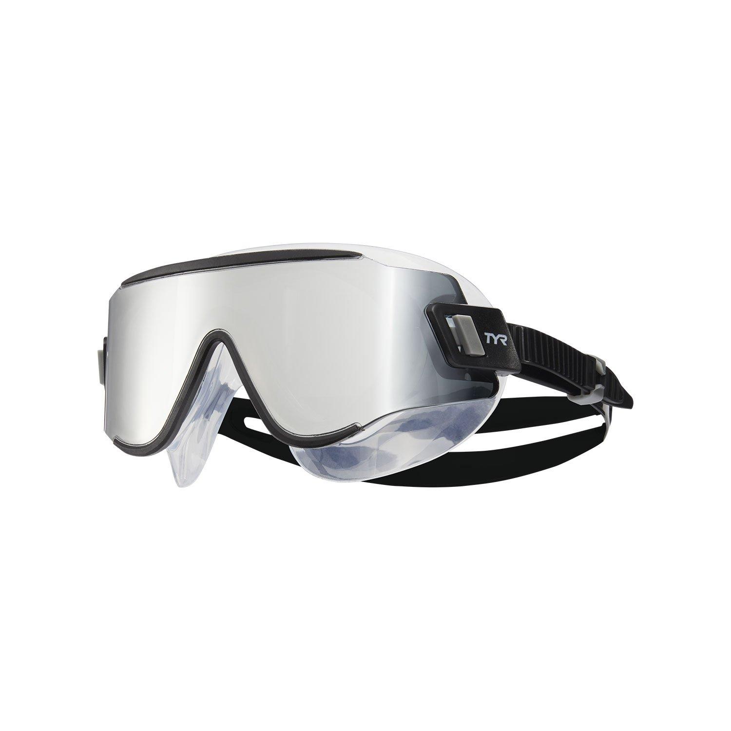 TYR  Tidal Wave Mirrored Swim Mask Silver Black