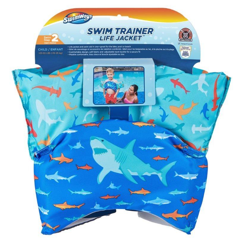  SwimWays Swim Vest, Learn to Swim Personal Flotation Device for  Swim Training, Pool Floats & Swimming Pool Accessories for Kids 2-4 Years,  Shark : Sports & Outdoors