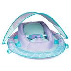 SwimWays  Infant Baby Spring Float with Adjustable Sun Canopy  Light Purple Mermaid