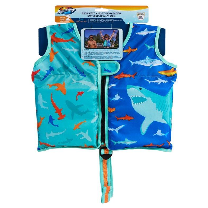 SwimWays  Swim Vest  Blue Shark