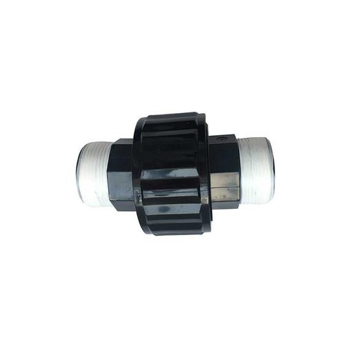Right Fit  Replacement 1.5 Double Male Threaded Union Black