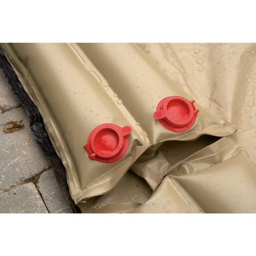 10 Double Water Bag 2-Valve Double Chamber Tan