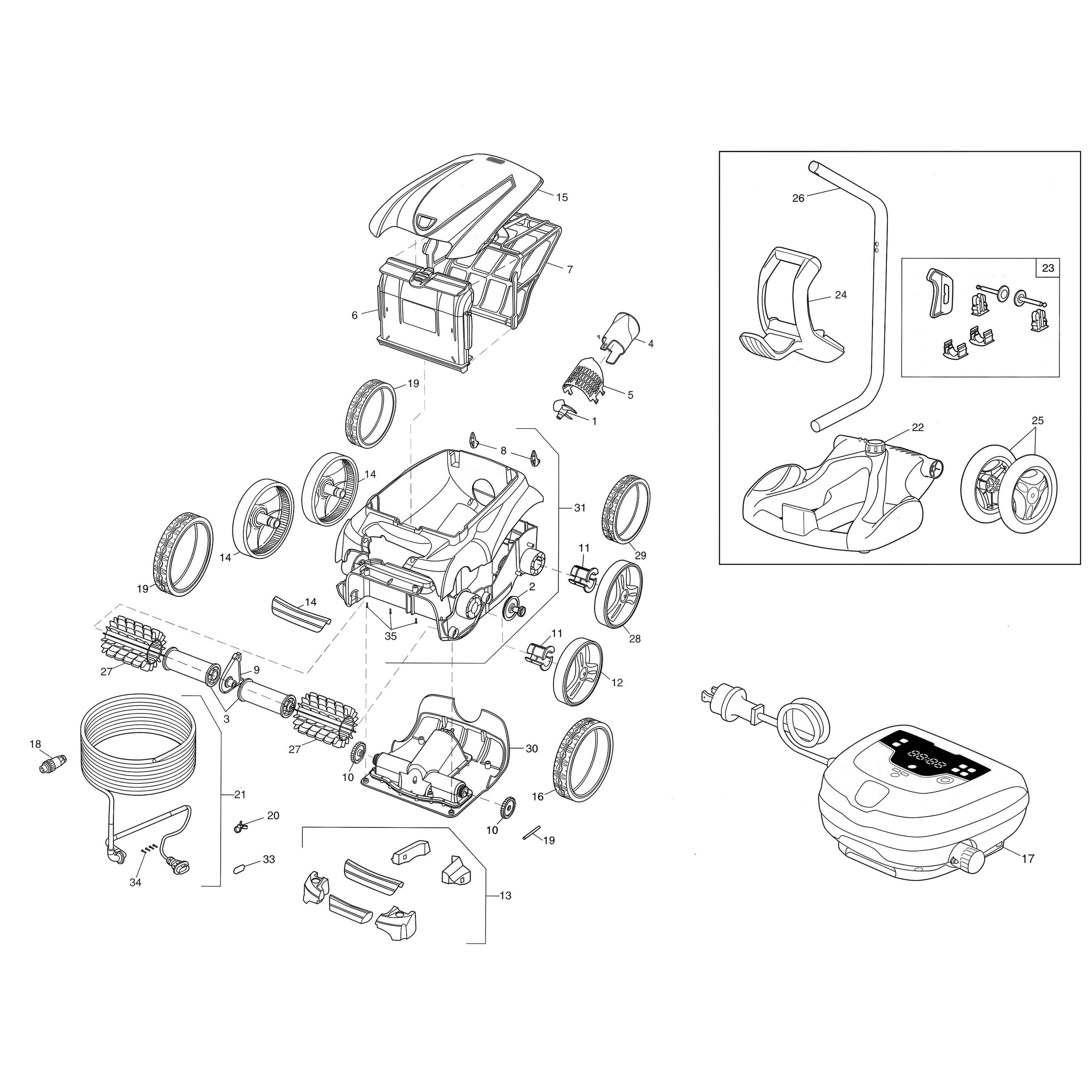 Polaris 9350 Sport Pool Cleaner Parts