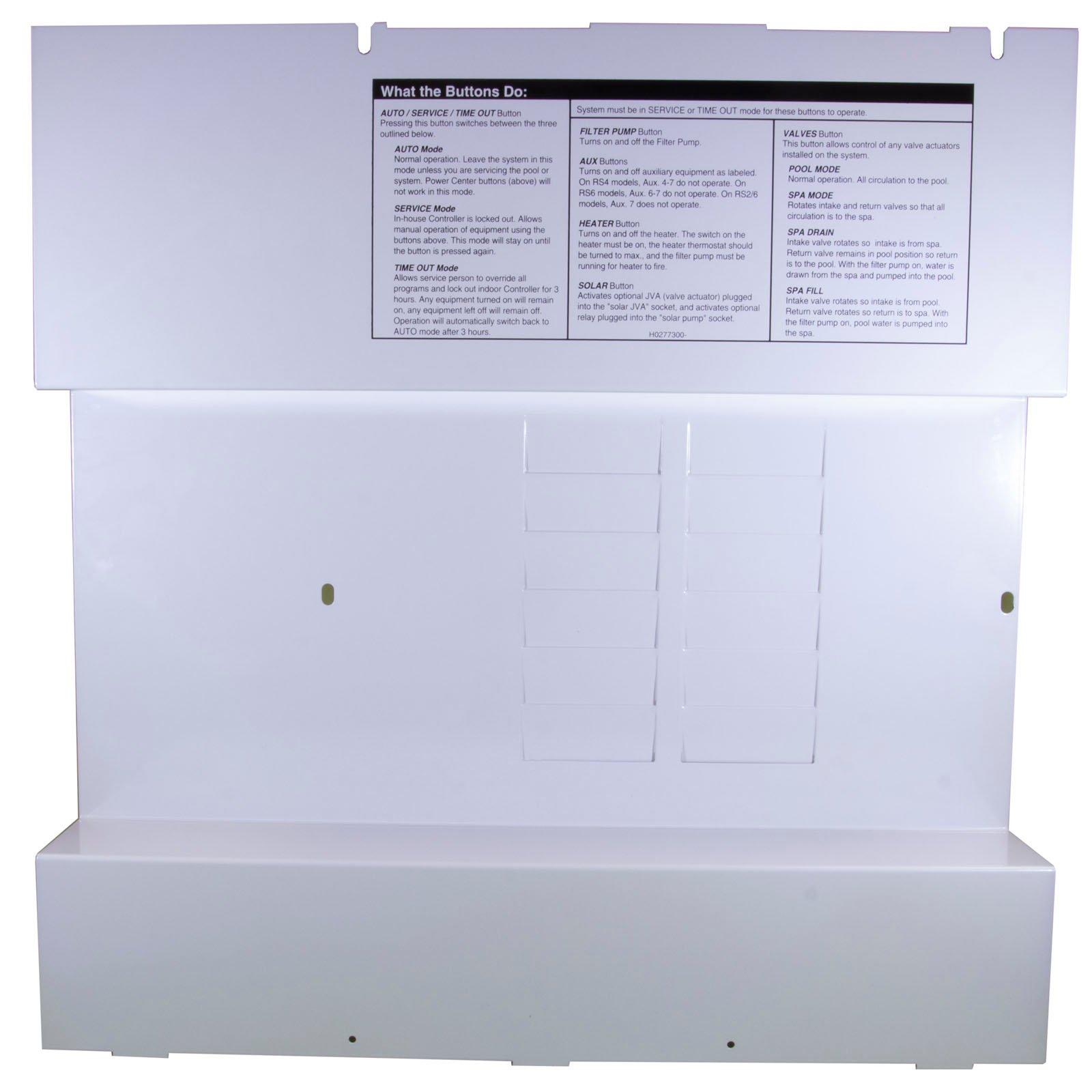 Dead Front Panel, Zodiac AquaLink RS/PureLink, Power Center Leslie