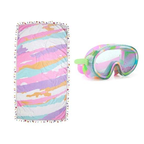 Shake Off and Shimmer Swimming Mask and Towel Set