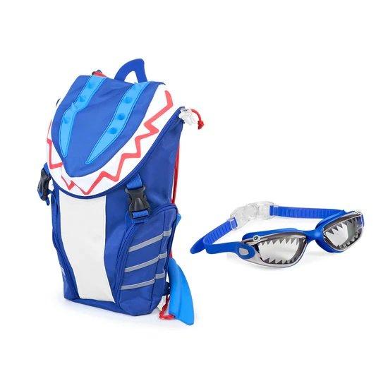 Lookin' Shark Swimming Goggles and Backpack Set