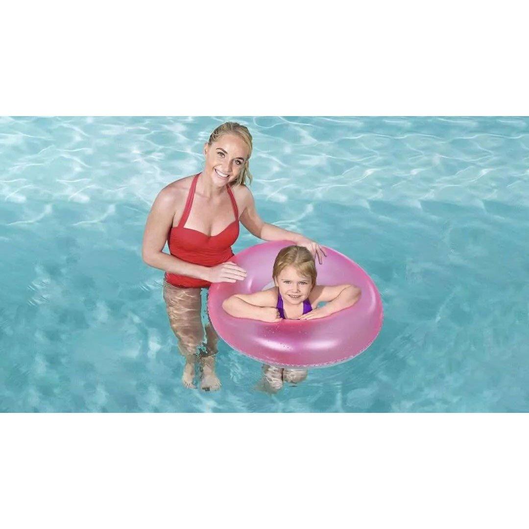 Bestway  H2OGO 30in Frosted Swim Ring  Random Color