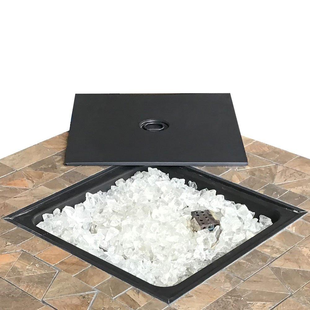 AZ Patio Heaters  Square Tile Propane Fire Pit 40K BTU