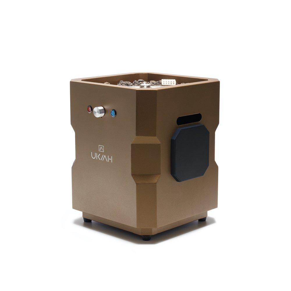 Tailgater II Premium Portable Audio Gas Fire Pit with Beat to Music Technology, Bronze