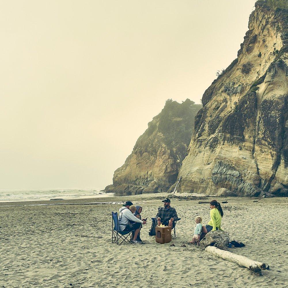 Tailgater II Premium Portable Audio Gas Fire Pit with Beat to Music Technology, Bronze