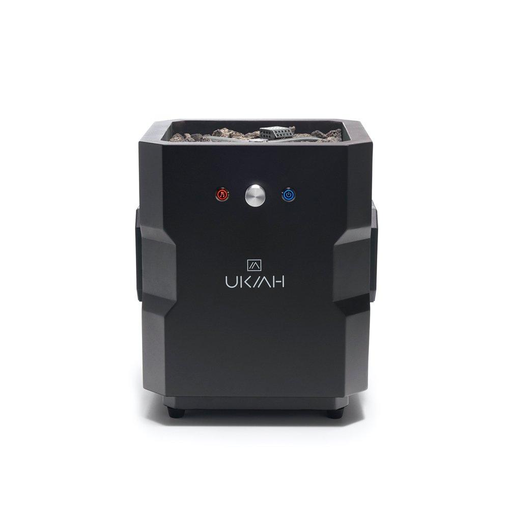 Ukiah  Tailgater II Premium Portable Audio Gas Fire Pit with Beat to Music Technology Black