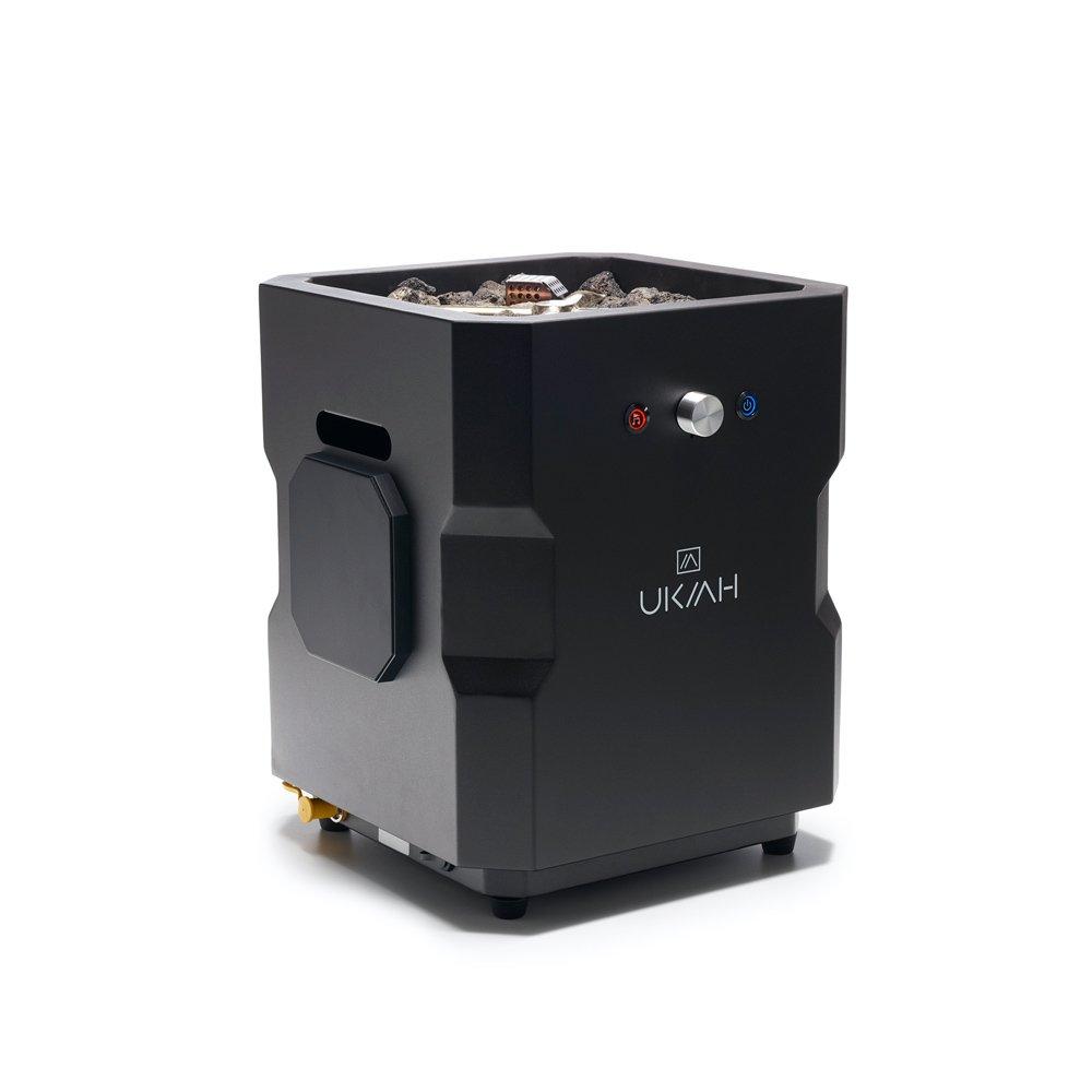 Ukiah  Tailgater II Premium Portable Audio Gas Fire Pit with Beat to Music Technology Black