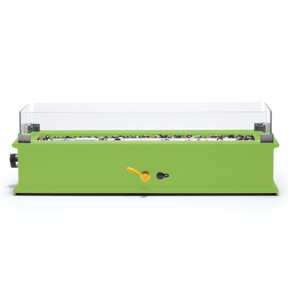 Loom X Blossom 28in Tabletop Fire Pit - Lime