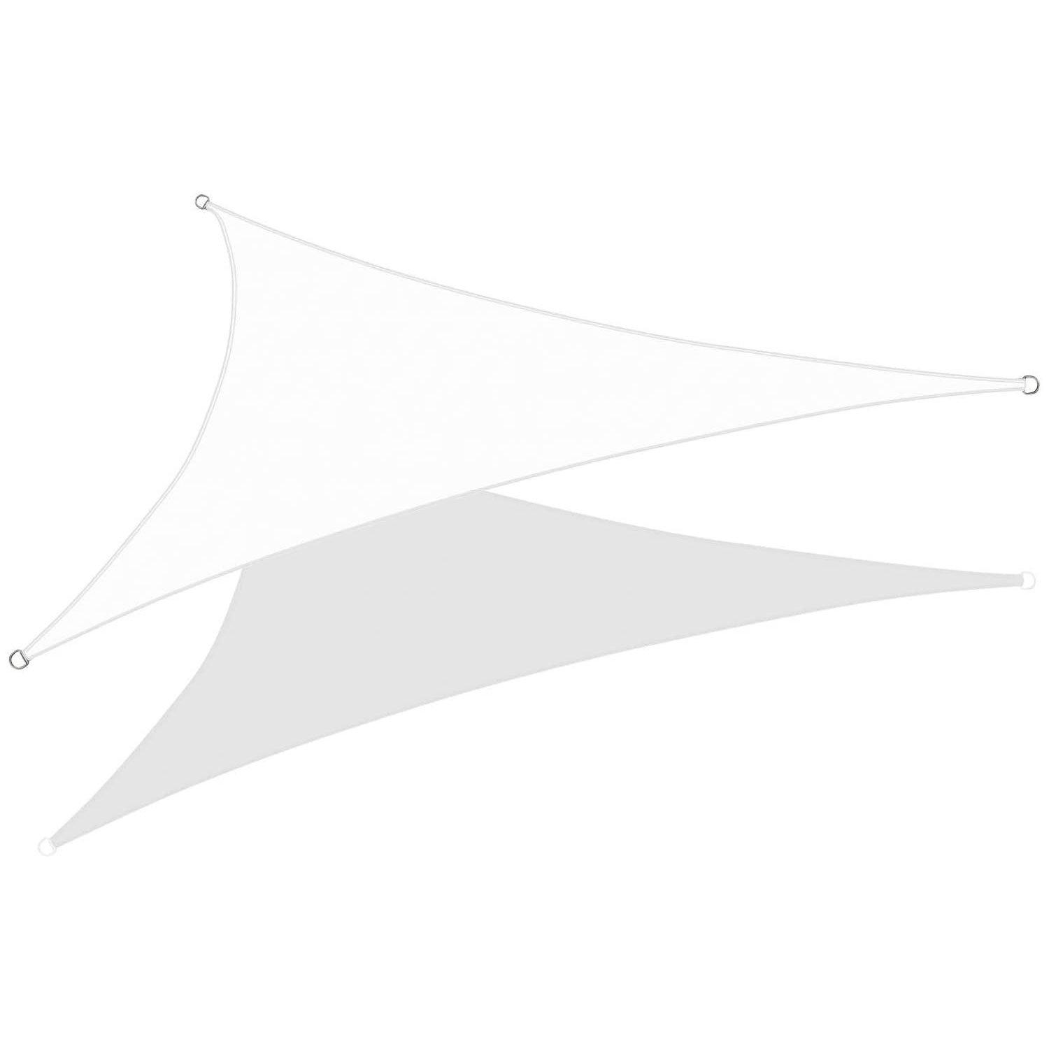Onix  22 x 22 x 22 Triangle Sun Shade Sail White