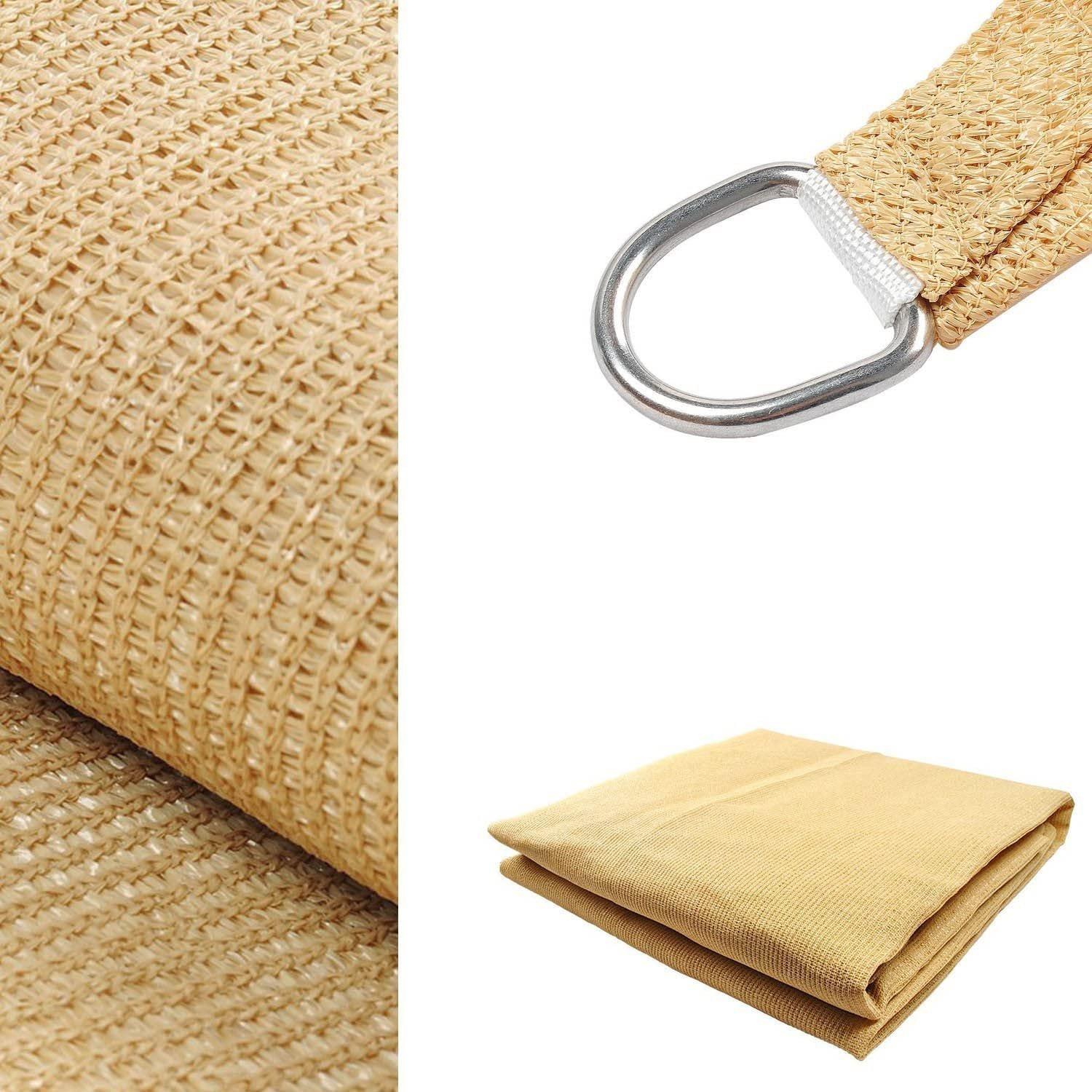 Onix  12 x 12 x 12 Triangle Sun Shade Sail Beige