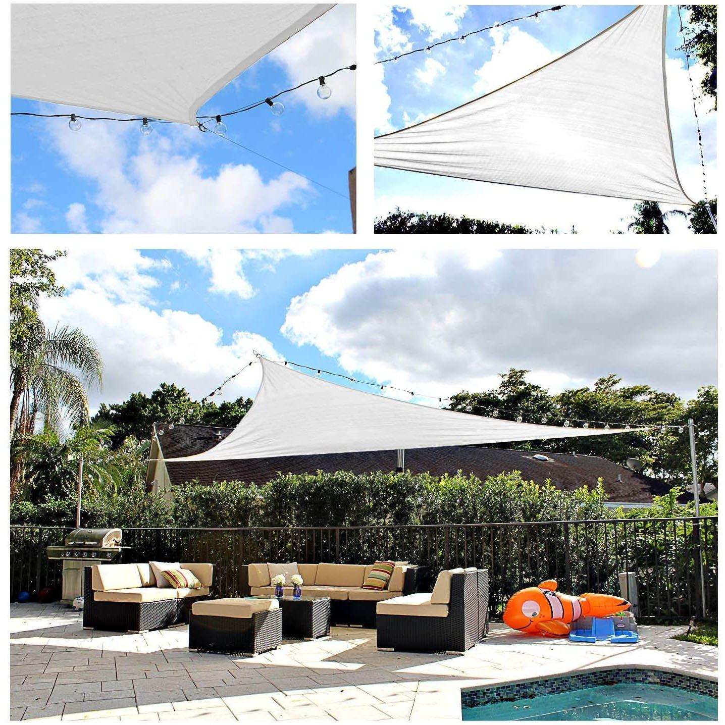 Onix  10 x 10 x 10 Triangle Sun Shade Sail White