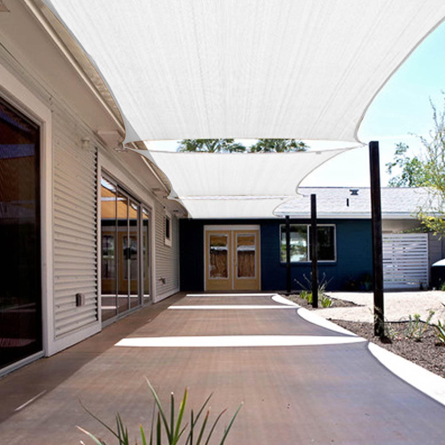 12' x 16' Sun Shade Sail, White