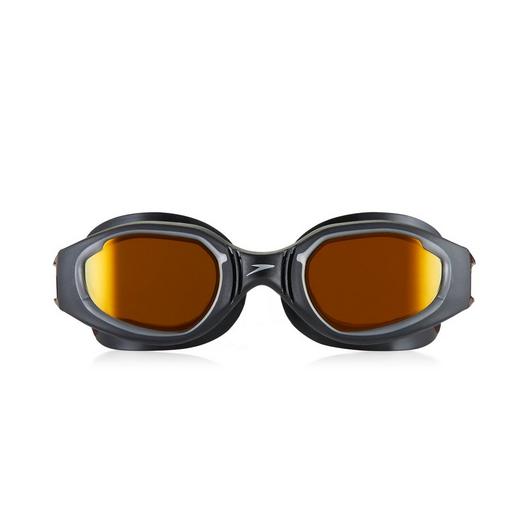 Speedo  Hydro Comfort Mirrored Swim Goggles Black and Amber