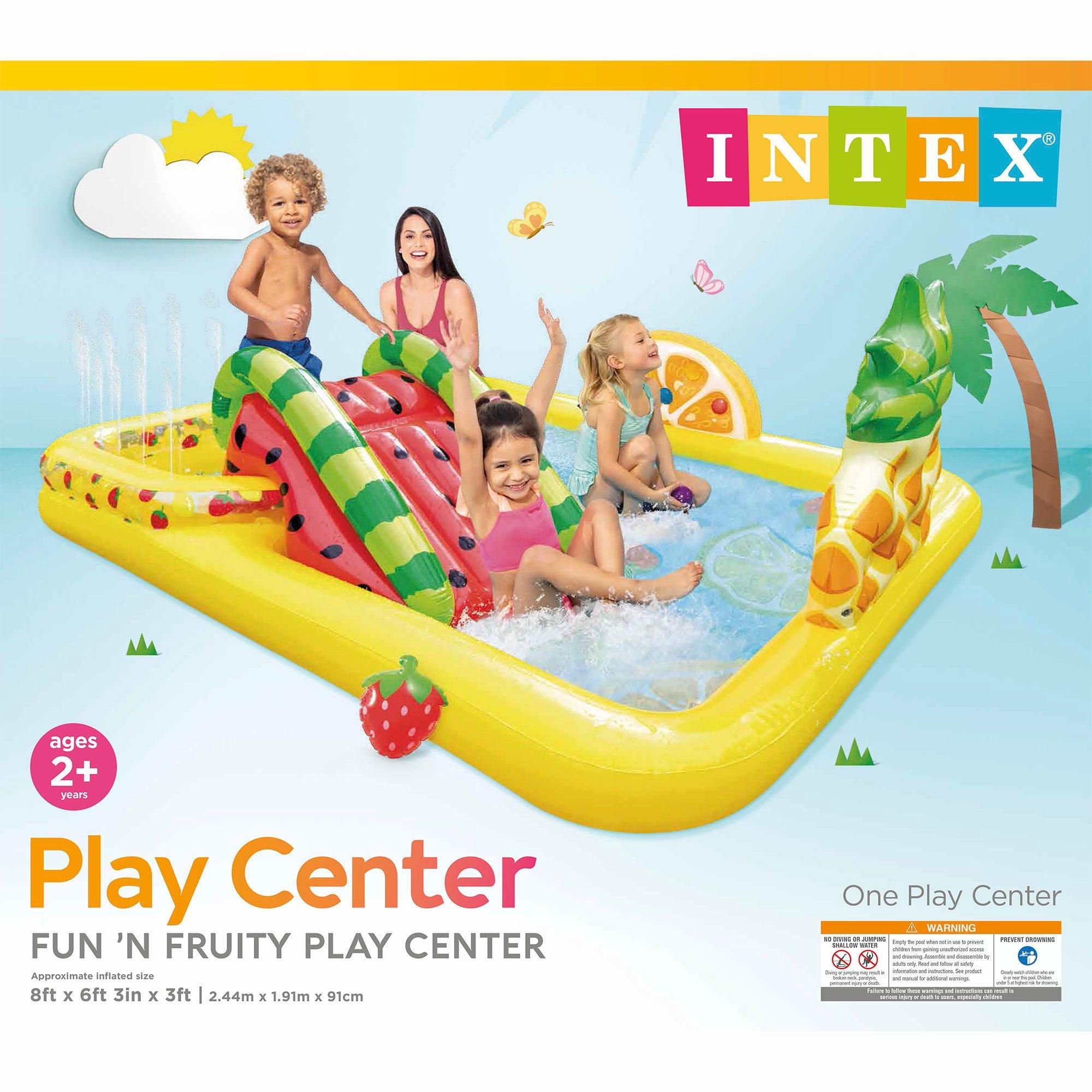 Fun and Fruity Inflatable Pool Play Center
