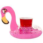 Pool Candy  Flamingo Inflatable Drink Float 2-Pack