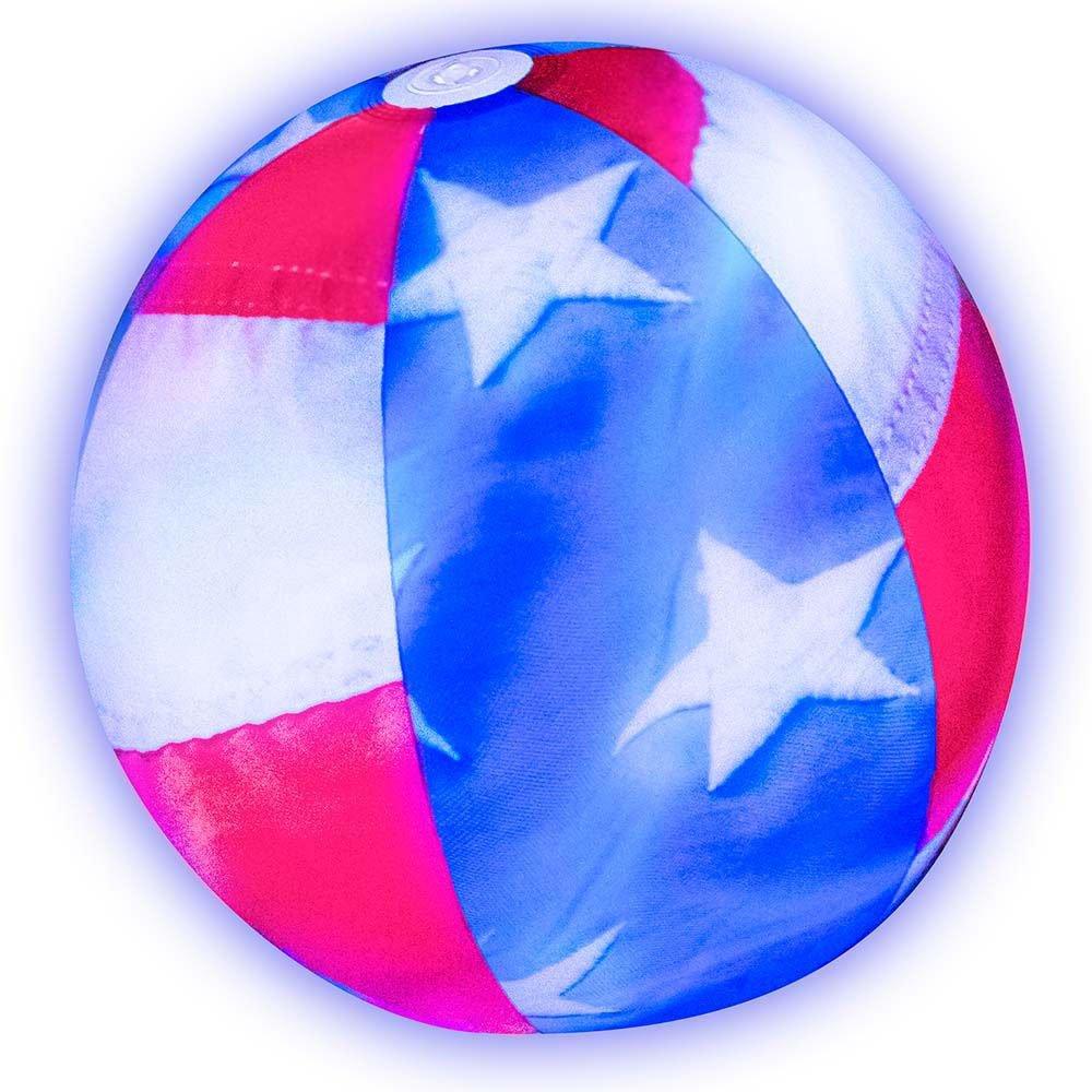 Stars & Stripes 13.75" LED Beach Ball