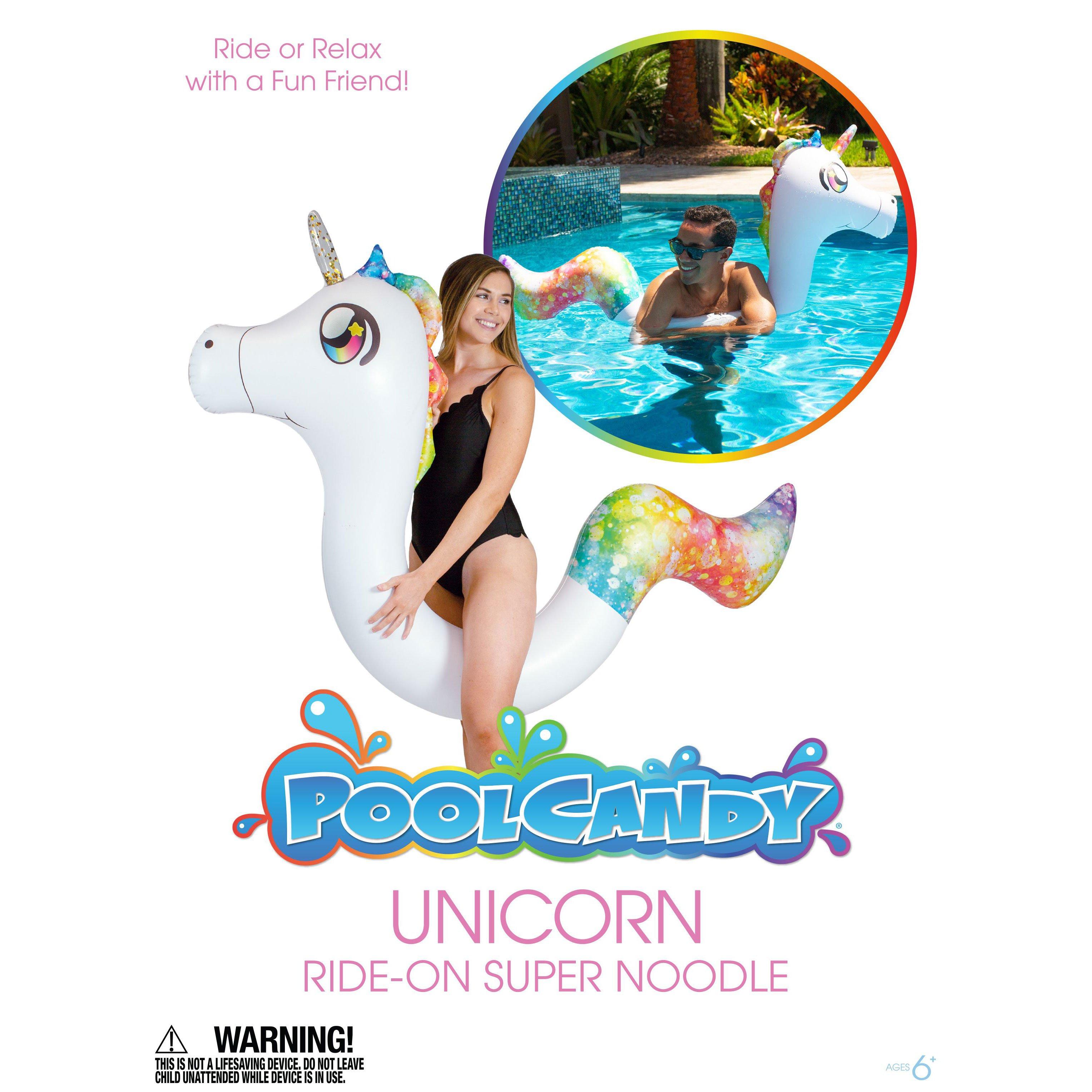 Pool Candy  Unicorn Ride-On Pool Noodle