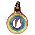 Pool Candy  Classic Rainbow Glitter Jumbo Pool Tube 48"