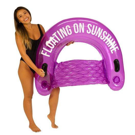 Pool Candy  Floating on Sunshine Sun Chair Pool Float