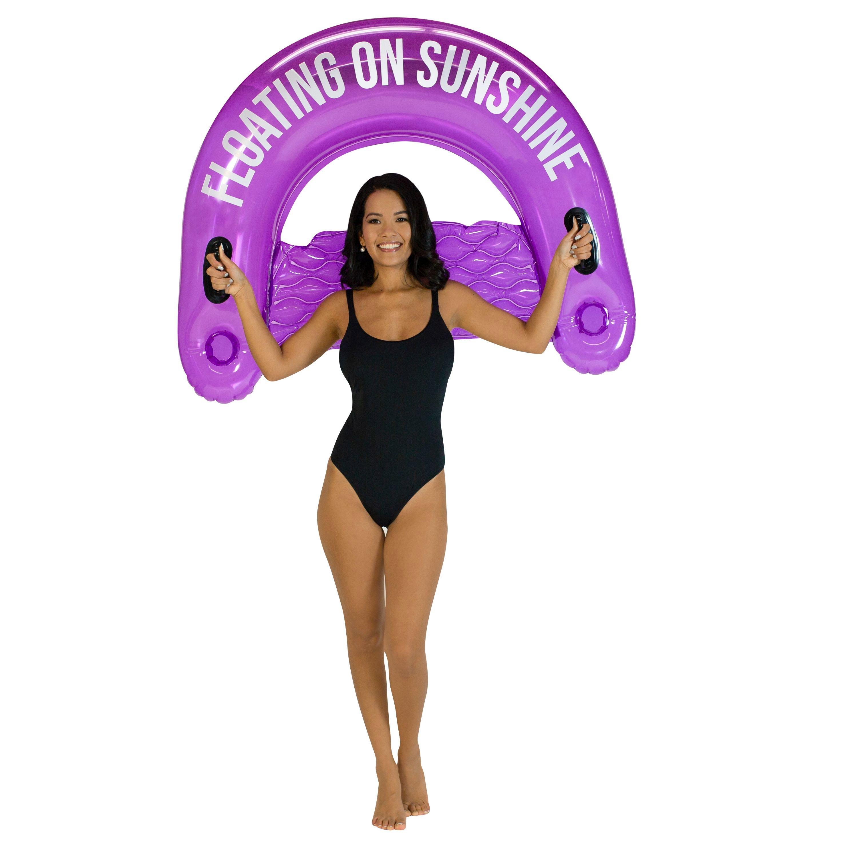 Pool Candy  Floating on Sunshine Sun Chair Pool Float