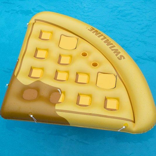 Inflatable Waffle Slice Pool Float