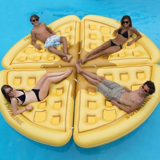 Swimline  Inflatable Waffle Slice Pool Float