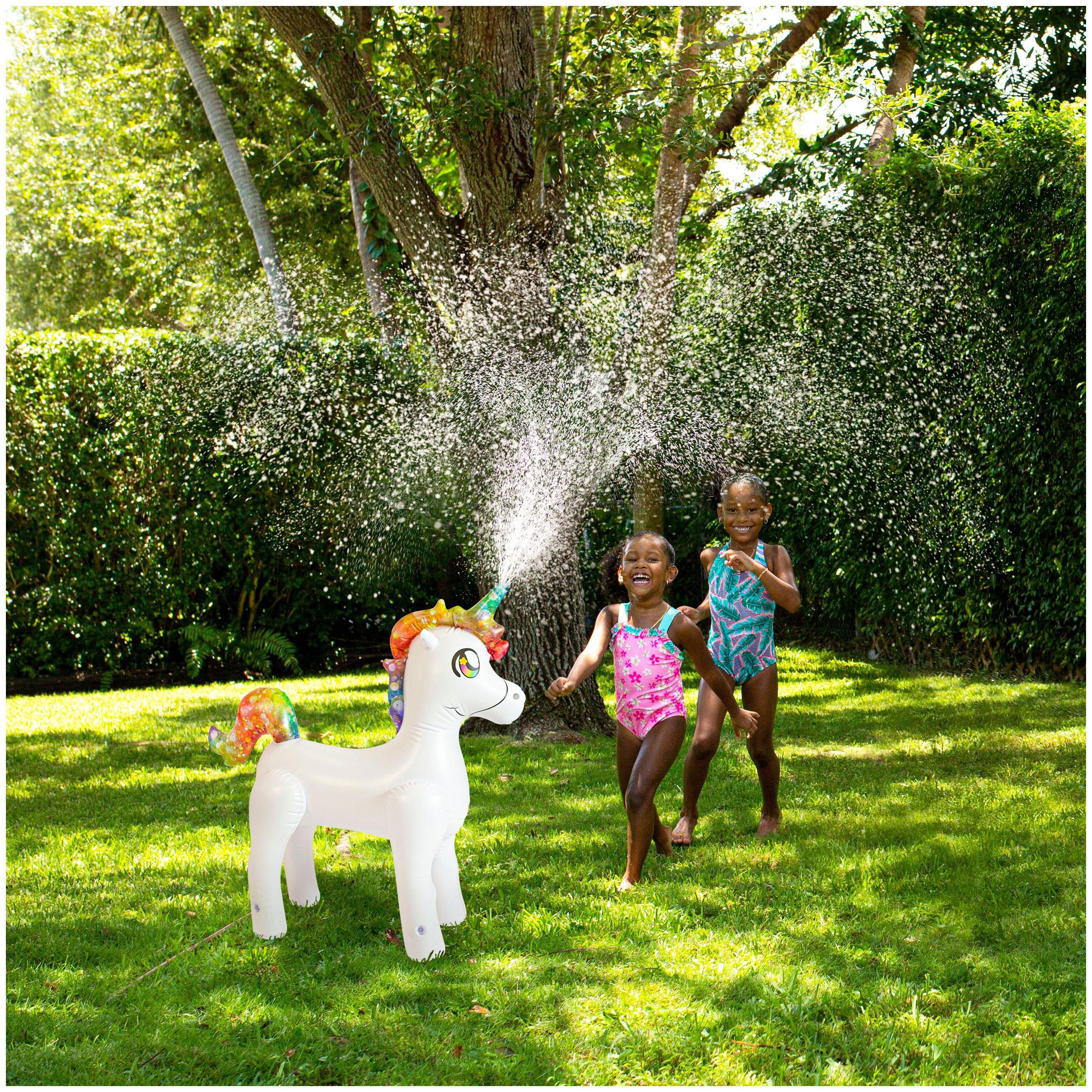 Pool Candy  Inflatable Jumbo Unicorn Sprinkler