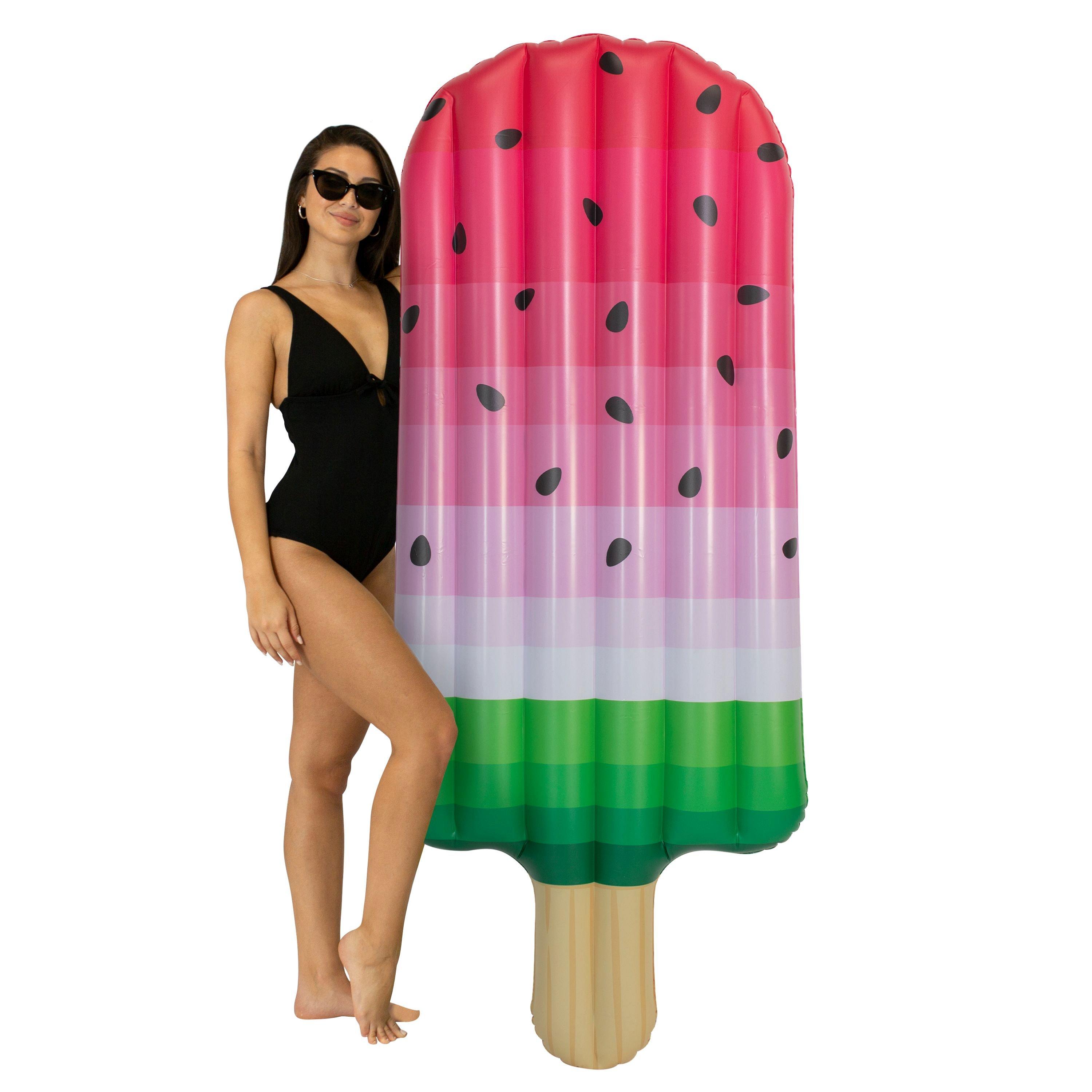 Pool Candy  Giant Watermelon Ice Pop Pool Raft