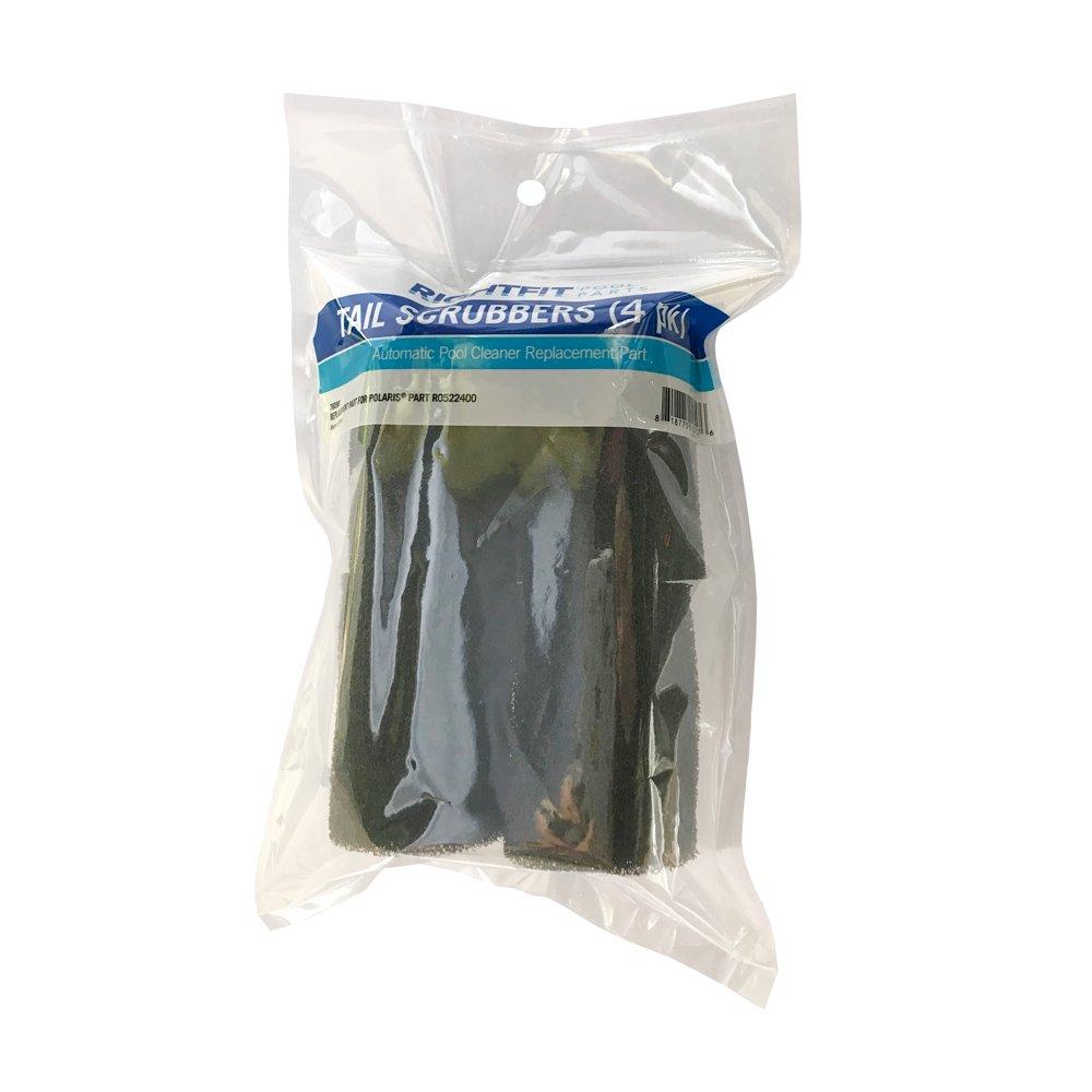 Right Fit - Replacement Sweep Hose Tail Scrubber for Polaris Pool Cleaners, 4-Pack