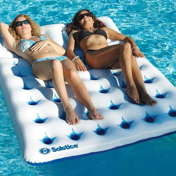 aqua oversized deluxe pool lounger