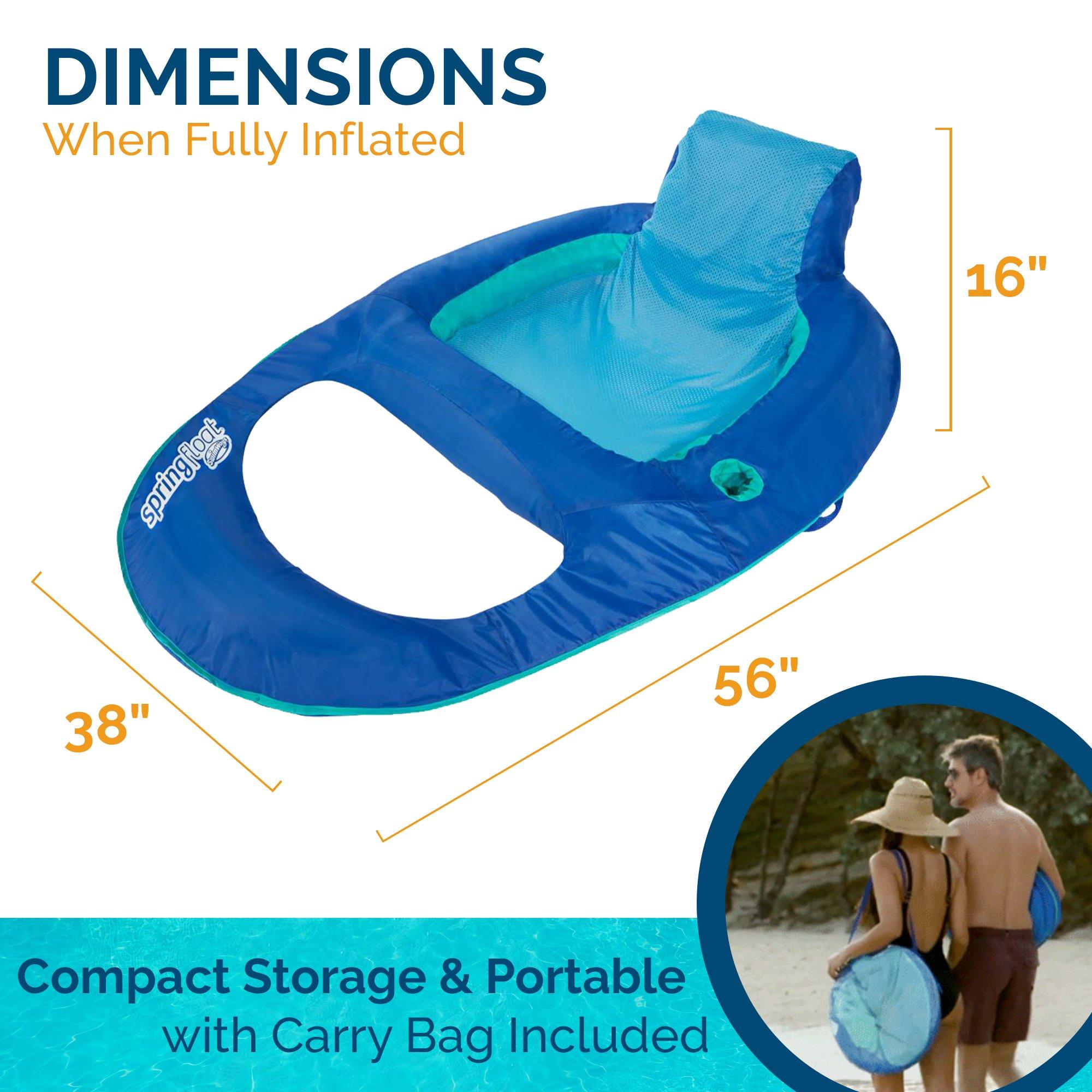 Swimways  Spring Float Recliner Blue