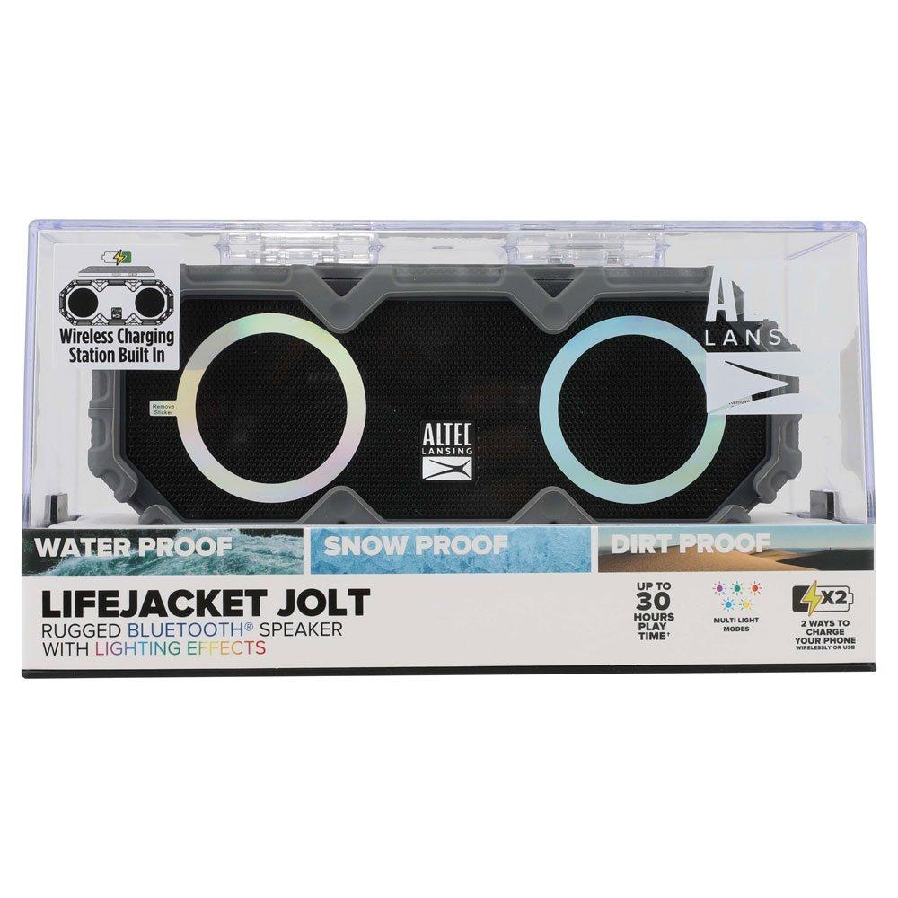 Altec Lansing  LifeJacket Jolt with Lights Bluetooth Speaker Graphite Grey